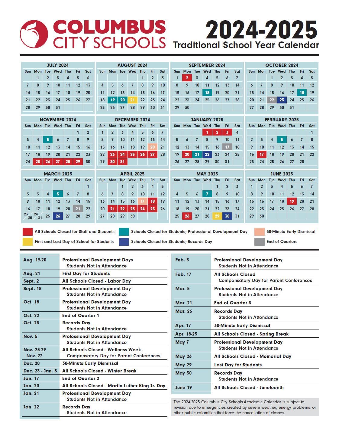 24-25 Calendar